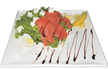 Салат з лососем і фетою